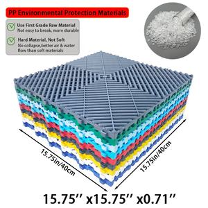 Losetas de <span class=keywords><strong>Vinilo</strong></span> <span class=keywords><strong>para</strong></span> Piso de Garaje, Encajables, Lisas, Resistentes, Diseño de Placa de Diamante, Antideslizantes, Ecológicas, Impermeables, Diseño Gráfico - Product Image 3