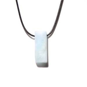 Zooying <span class=keywords><strong>collana</strong></span> rettangolare in pietra di ametista quarzo rosa <span class=keywords><strong>acquamarina</strong></span> cristallo naturale <span class=keywords><strong>con</strong></span> pelle nera - Product Image 6