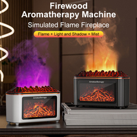 Humidificateur à flamme avec diffuseur d'huiles essentielles sans eau à ultrasons, humidificateur intelligent pour la maison, le bureau, la voiture et les voyages