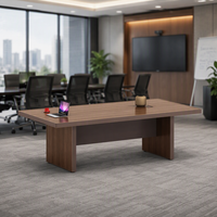 Grande table de conférence, bureau de réunion long, mobilier de salle de réunion, rectangulaire, 12-20 personnes