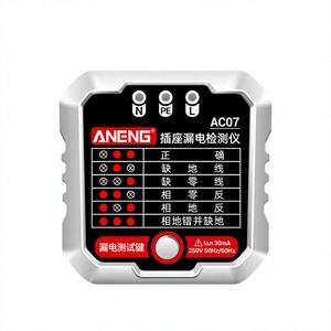 <b>Socket</b> Leakage Current Tester AC07 10A/16A Phase Detector <b>Plug</b> Polarity Checker - Product Image 1