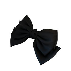 Fermaglio per Capelli a Tre Strati in Raso di Alta Qualità Stile Coreano, Elegante Fiocco Retrò in Tinta Unita con Tecnica Seiko - Product Image 5