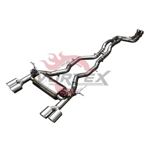 Système d'échappement Vortex SS304 Valvetronic compatible avec BMW F80 M3 F82 M4 3.0T 2014-2018, silencieux sport performance avec embouts quadruples. - Product Image 3
