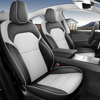 2025 Tesla modèle Y housses de siège de voiture en cuir personnalisées ensemble complet coussins imperméables taille originale prix du fabricant