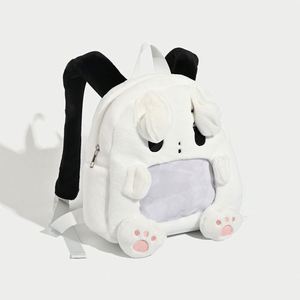 Design Designs and Customizes Cute Cartoon <b>Backpacks</b> Ita Bagsautumn and Winter Plush Bags and <b>Large</b>-capacity Fluffy <b>Backpacks</b> - Product Image 4
