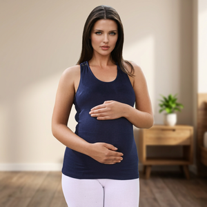 Bretelles croisées à l'avant Épaule nue Séchage rapide Respirant Coton biologique Vêtements de sport en bambou Utilisation de la salle de sport Haut en tissu de coton - Product Image 2