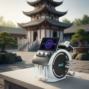 Meilleure machine de beauté faciale portable 6-en-1 Hydra Beauty H2O2 Aqua Peel Hydrodermabrasion Nano Water Oxygen Spray avec fonction d'aspiration - Product Image 1