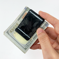Portefeuille minimaliste en fibre de carbone forgée, blocage RFID, porte-cartes fin avec pince à billets pour homme