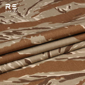 TC65/35沙漠老虎条纹迷彩防撕裂棉织物65% 涤纶35% 棉机织印花战术制服 - Product Image 3