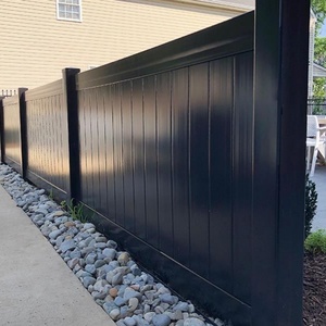 Valla DE PRIVACIDAD DE PVC negro para seguridad de PVC de patio trasero/valla de privacidad 6*8 pies - Product Image 4