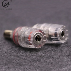 Adaptateur de borne de câble pour haut-parleur <span class=keywords><strong>audio</strong></span> HIFI DIY YIVO XSSH, borne de connexion OEM plaquée rhodium, prise femelle banane - Product Image 3