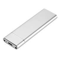 Boîtier externe pour disque SSD M.2 PCI-E NVME en alliage d'aluminium portable, vente en gros d'usine