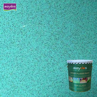 Peinture époxy pour sols à double composant Maydos effet marbre, sable coloré, application au rouleau, anti-poussière pour usage industriel