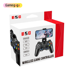 จอยเกมไร้สาย X B50 2.4G แบบ Dual Shock พร้อมที่หนีบโทรศัพท์ สำหรับ P3 PC Android iOS - Product Image 3