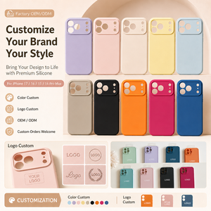 <span class=keywords><strong>Coque</strong></span> iPhone en silicone véritable anti-traces <span class=keywords><strong>de</strong></span> doigts <span class=keywords><strong>personnalisable</strong></span> pour iPhone 17 16 15 14 Pro Max, Housse antichoc en silicone liquide premium - Product Image 3