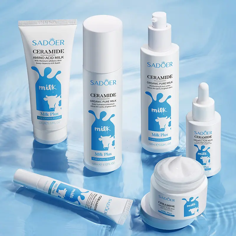 Ceramide milk skin care set whitening six-piece set Moisturizing skin care kit cross-border foreign trade Wholesale