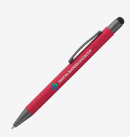 Stylos à bille personnalisés Bowie Soft Touch avec impression de logo en couleur, cadeaux promotionnels, fournitures de papeterie de bureau