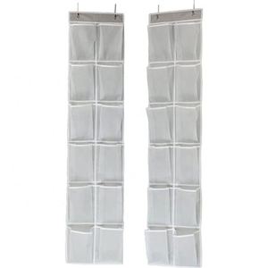Large Sturdy 12 Pockets <b>Shoe</b> Storage Hanging Organizer with 2 Steel Door Hooks - Product Image 3