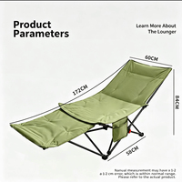 Chaise inclinable pliante rembourrée à 4 positions avec repose-pieds, portable, légère, moderne, pour pique-nique, camping, pêche, salon
