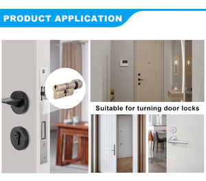 दरवाजे के ताले के लिए सुरक्षा यूरो का लॉक सिलेंडर 70 80 90 मिमी - Product Image 6