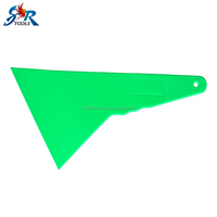 Spatule d'application triangulaire verte pour vinyle, outil de nettoyage et d'installation de film automobile, outil de pose de film pour vitres, outils de teintage de vitres