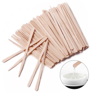 100 unidades/bolsa Espátula profesional <span class=keywords><strong>grande</strong></span> de madera para depilación, aplicador de cera para depilación corporal - Product Image 4