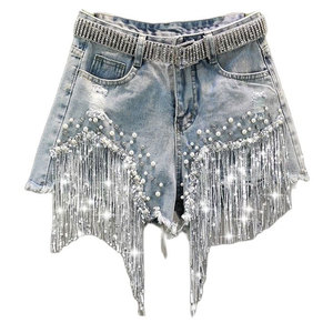 Latest Design High Quality Women's Mid Waist Regular Fit Denim <b>Shorts</b> Gym Casual Running Workout Breathable Quick-Dry Windproof - Product Image 1