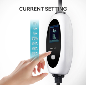 สถานีชาร์จพลังงานใหม่แบบพกพา 7KW 110V-240V 16-32A AC พร้อมปลั๊ก Type 1 IP65 ไฟ LED แสดงสถานะ  พร้อมกระเป๋าเก็บ - Product Image 5