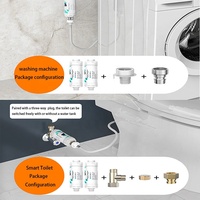 Purificateur d'eau préalable pour robinet de filtre à eau en plastique de toilette intelligente pour accessoires de machine à laver et de chauffe-eau