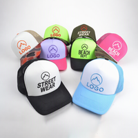 Gorra Trucker de Espuma Personalizada con Sublimación, Impresión 3D, Diseño de 5 Paneles, Parche Aplicado, Deportiva, Transpirable para Exteriores