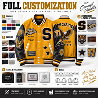 Veste de baseball personnalisée pour homme, style universitaire, broderie chenille, mélange de laine, avec logo personnalisé OEM ODM, pour l'école