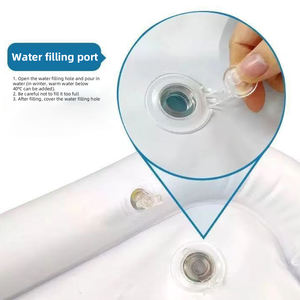 Tapis rafraîchissant rond en PVC réutilisable pour animaux de compagnie, rempli d'eau, pour chiens et chats, soulagement de la chaleur estivale, portable, lavage à la main uniquement - Product Image 6