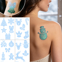 Pochoirs de tatouage à paillettes personnalisés : Couronne, Ancre, Aile – Motifs variés pour l'art corporel, vente en gros sur mesure