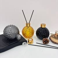 Bouteilles diffuseurs de parfum en verre coloré décoratives personnalisées pour la maison