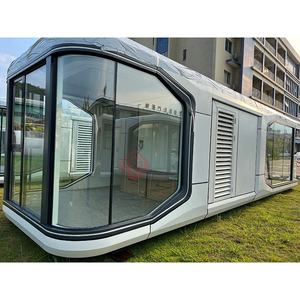 Casa prefabricada de lujo, contenedor de cabina, casa pequeña, casa de cápsula espacial con 2 dormitorios, cocina, inodoro, sala de estar - Product Image 2