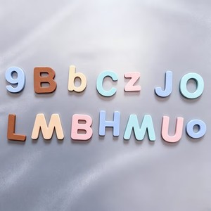 颜色编码大写字母和小写字母磁性字母冰箱贴学龄前儿童早期学习教育玩具 - Product Image 2