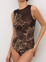 Combinaison de surf anti-UV UPF50+ pour femmes, maillot de bain une pièce imprimé géométrique ethnique, séchage rapide, protection solaire, pour les sports nautiques