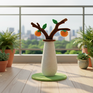 Rascador Vertical para Gatos con Cuerda de Cáñamo para un Rascado Duradero, Diseño de Árbol <span class=keywords><strong>del</strong></span> Dinero, Juguete para Gatos para Aliviar el Aburrimiento - Product Image 6