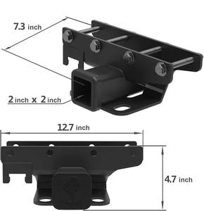 Kit d'<span class=keywords><strong>attelage</strong></span> et de couverture de 2 pouces pour Jeep Wrangler JK 2 portes et 4 portes illimitées de 2007 à 2018 - Product Image 5