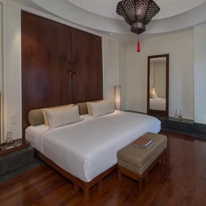 Solution unique Foshan Wood Panel Ensemble de meubles 3 étoiles pour chambre standard d'hôtel - Product Image 1