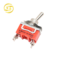 Interrupteur à bascule E-TEN1021 15A/250V 2pin interrupteur SPST marche-arrêt 12mm couleur Orange 10 pièces/boîte