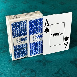 Thẻ chơi wpt Texas chuyên nghiệp-in lớn, chỉ số góc lớn, PVC chống trầy xước cho các trò chơi sòng bạc - Product Image 1