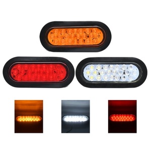 Feux arrière de camion ovales en état neuf, systèmes d'éclairage automobile, feux arrière de remorque - Product Image 5