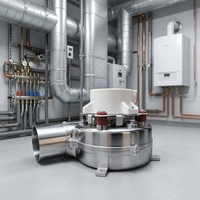 Moteur EC sans balais 145 m/h (85 CFM) à haut débit d'air, alimenté à l'essence, pour kit de conversion de chaudière murale au gaz 18-32 kW