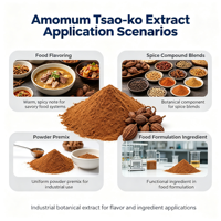 Ekstrak Amomum Tsao-ko 10:1-50:1 Bubuk Ekstrak Botani Kelas Makanan Pasokan Massal