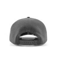 Gorra de Béisbol/Golf de 5 Paneles con Logotipo Bordado en 3D Personalizado, Oxford Dobby, Perforada con Corte Láser, Deportiva, 100% Poliéster