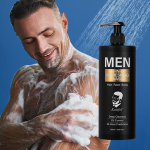 Gel de Ducha Hidratante 3 en 1 <span class=keywords><strong>para</strong></span> <span class=keywords><strong>Hombre</strong></span>, 500 ml, <span class=keywords><strong>para</strong></span> Cuerpo, Rostro y Cabello, Sin Parabenos, <span class=keywords><strong>para</strong></span> Piel Seca - Product Image 3