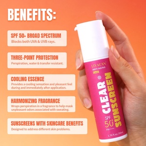 Private Label Anti Aging Whitening Moisturizing Skincare UVA UVB Protection <strong>Cream</strong> Lotion SPF 50+ Sunscreen - Product Image 4