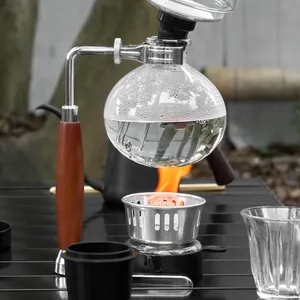 Banlee kopi Siphon Espresso Syphon disesuaikan pembuat kopi logam rumah kopi Syphon 3 cangkir 5 cangkir