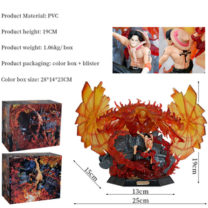 Nueva oferta 19cm una pieza <span class=keywords><strong>figura</strong></span> <span class=keywords><strong>de</strong></span> acción <span class=keywords><strong>de</strong></span> moda PVC Anime muñeca estatua modelo juguete Portgas D Ace GK <span class=keywords><strong>barba</strong></span> <span class=keywords><strong>blanca</strong></span> hecha a mano - Product Image 2